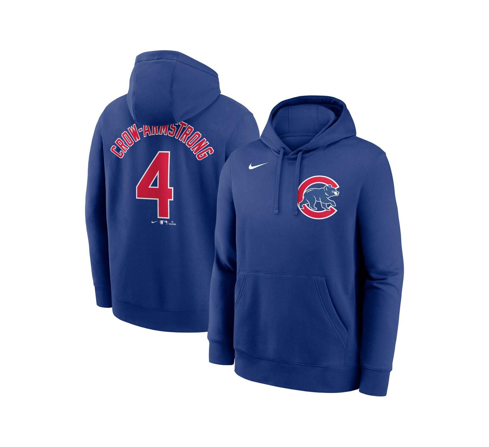 Мужское худи Nike Pete Crow-Armstrong Royal Chicago Cubs Player Name & Number Club Fleece Pullover