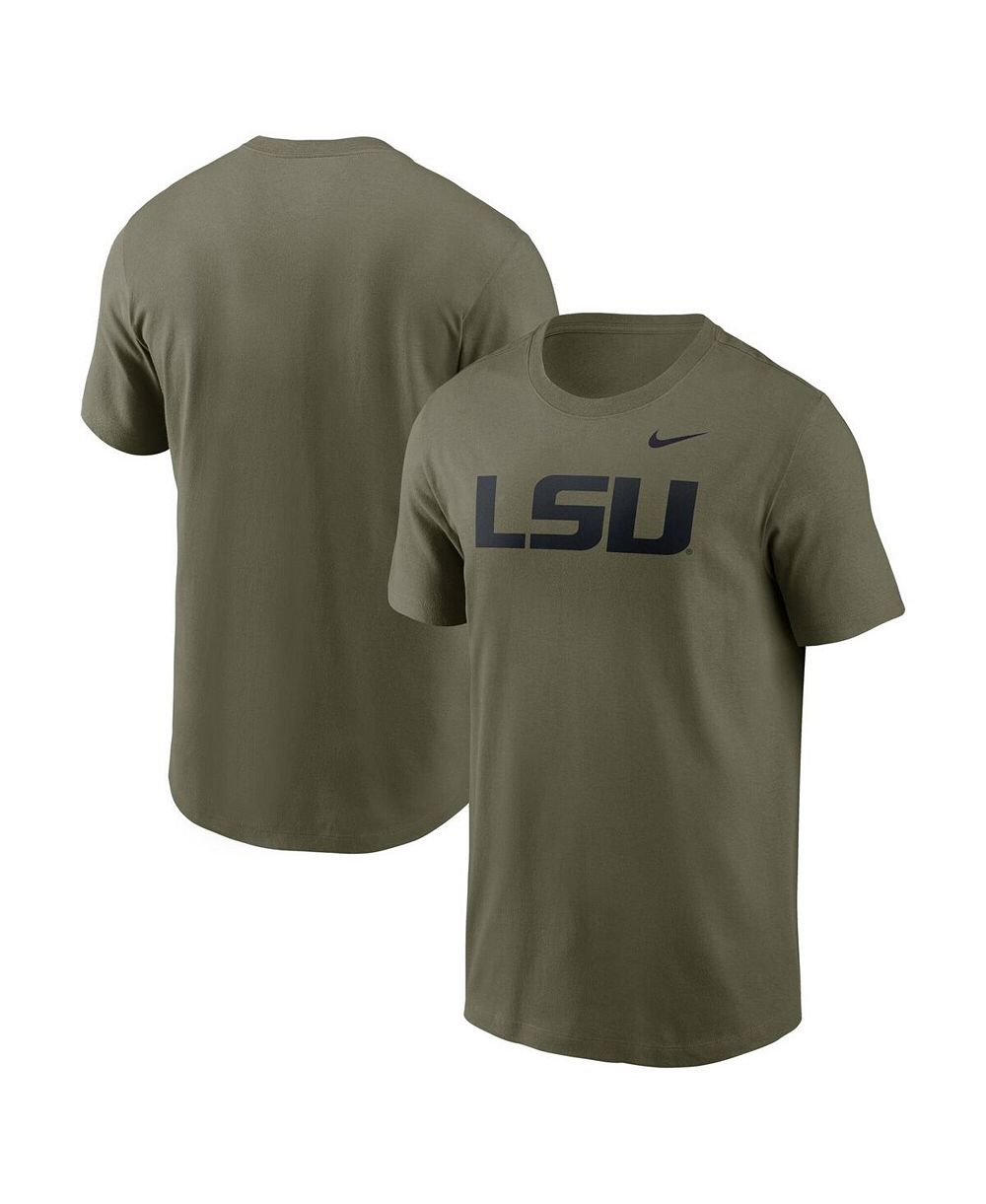 Мужская футболка Nike Olive LSU Tigers Primetime Logo Performance