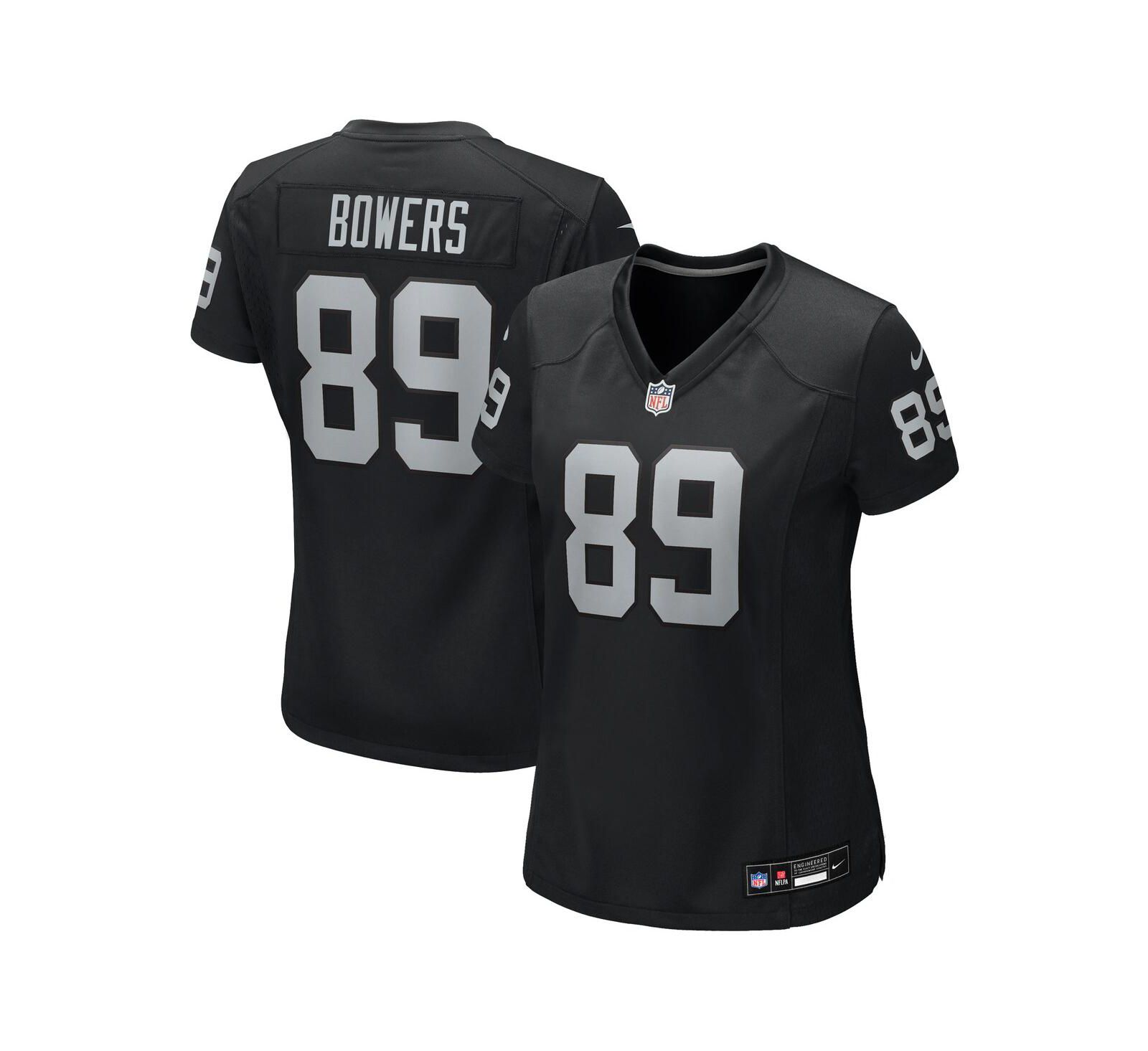 Женская игровая джерси Nike Black Las Vegas Raiders Team Game Jersey Brock Bowers