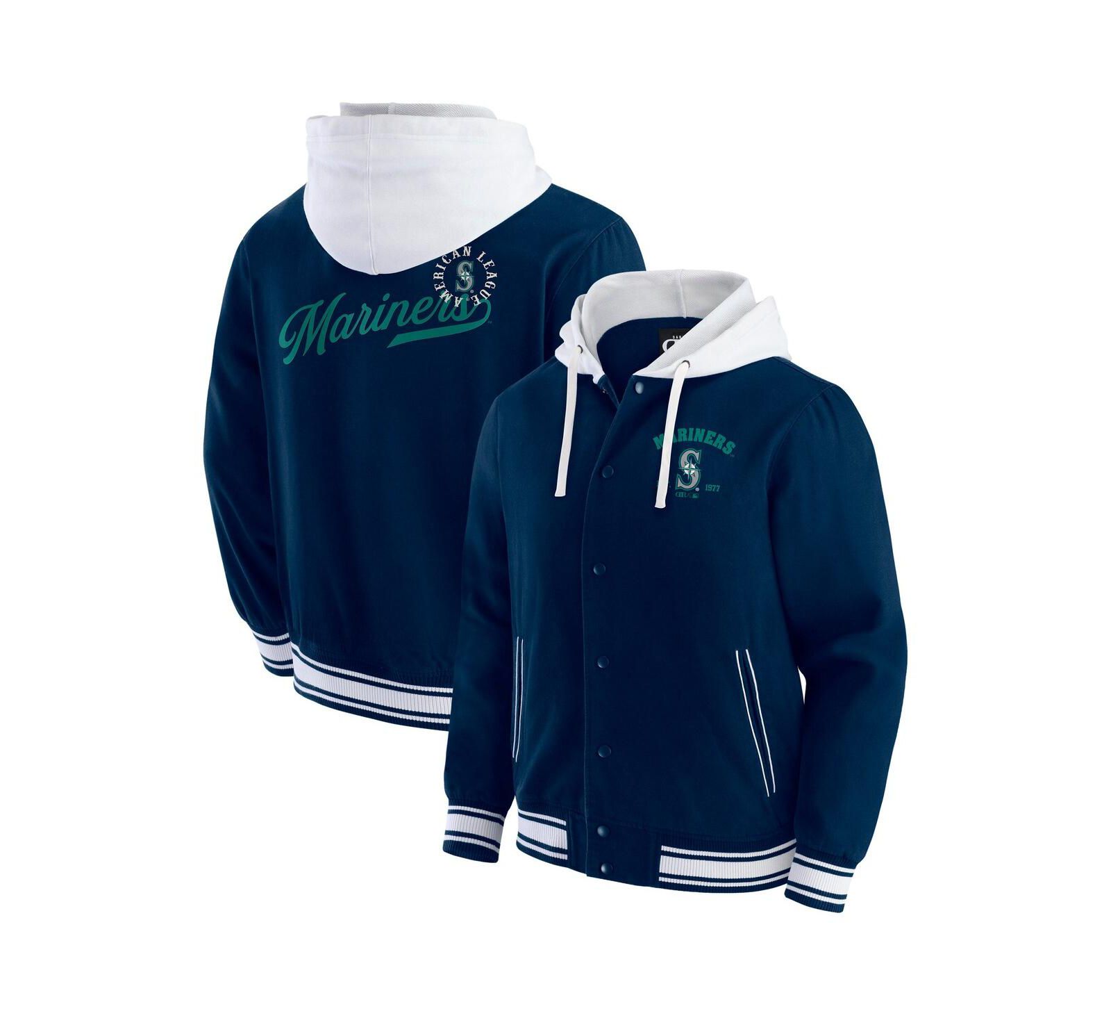 Darius Rucker Collection by Fanatics Men's Navy Seattle Mariners Full-Snap Jacket