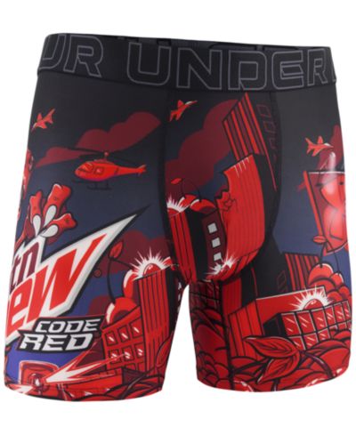 Under Armour Мужские боксеры-брифы Mountain Dew с принтом, Performance Tech Mesh 6"