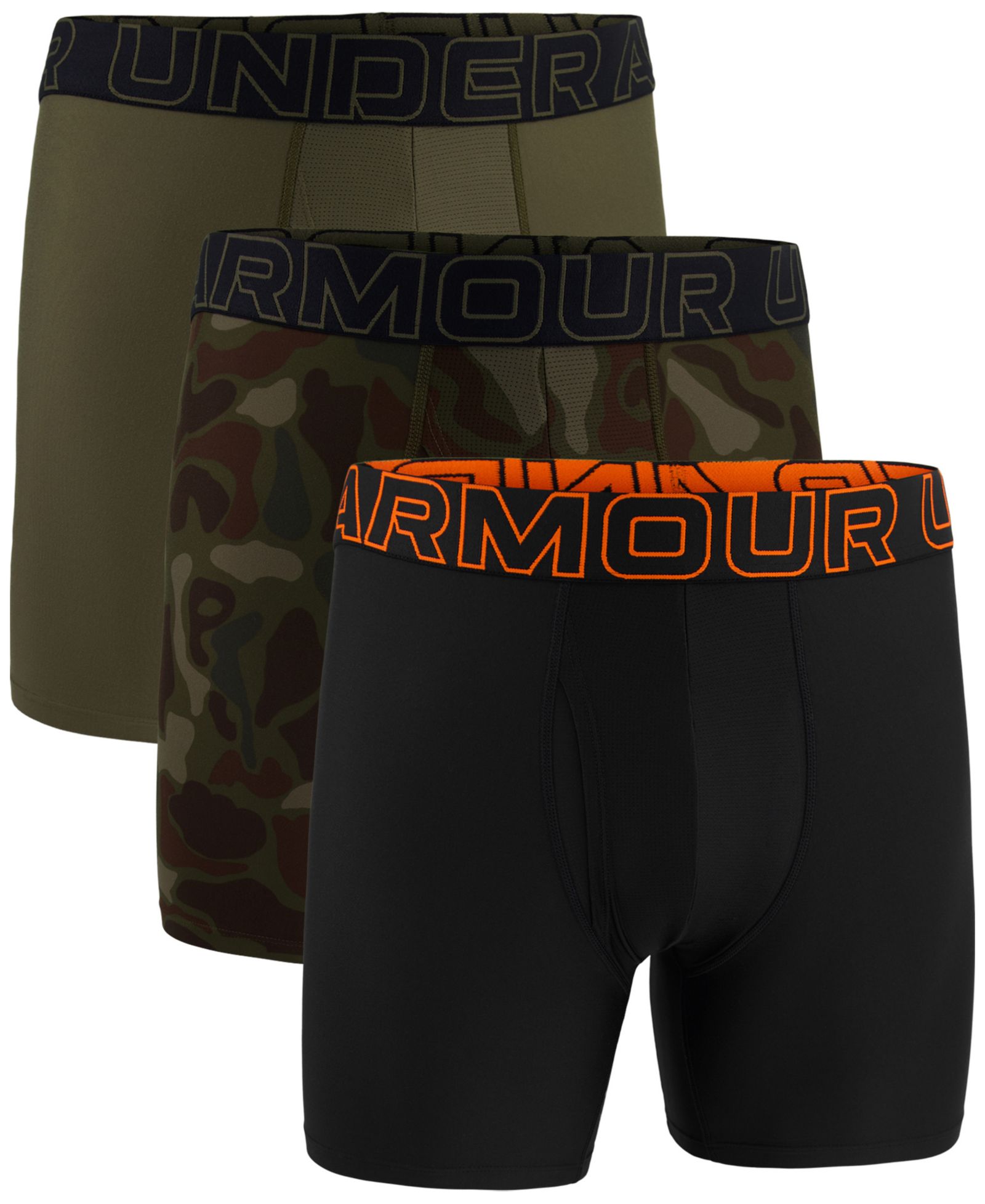 Мужские боксеры-брифы Under Armour Performance Tech, 3 шт., 6"