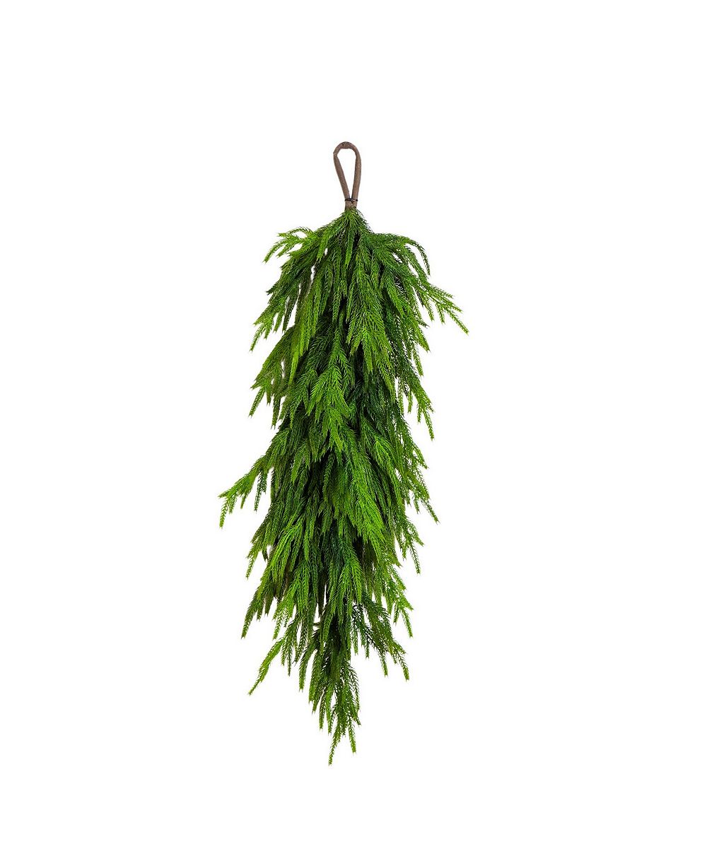 Nearly Natural 3" Artificial Touch Norfolk Island Pine Teardrop with Natural Look