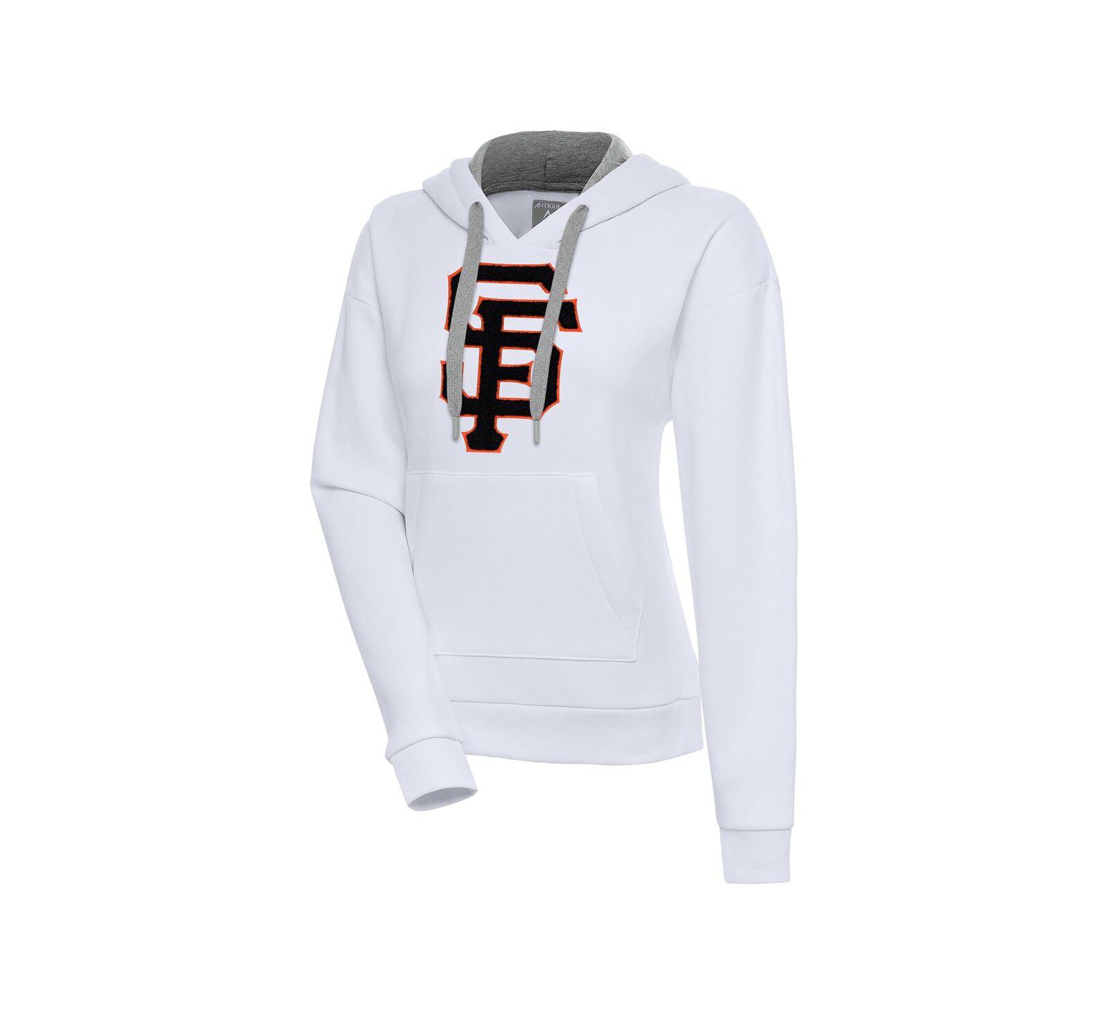 Antigua Women's White San Francisco Giants Victory Pullover Hoodie