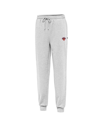 Antigua Men's Heather Gray New York Knicks Idol Jogger Pants