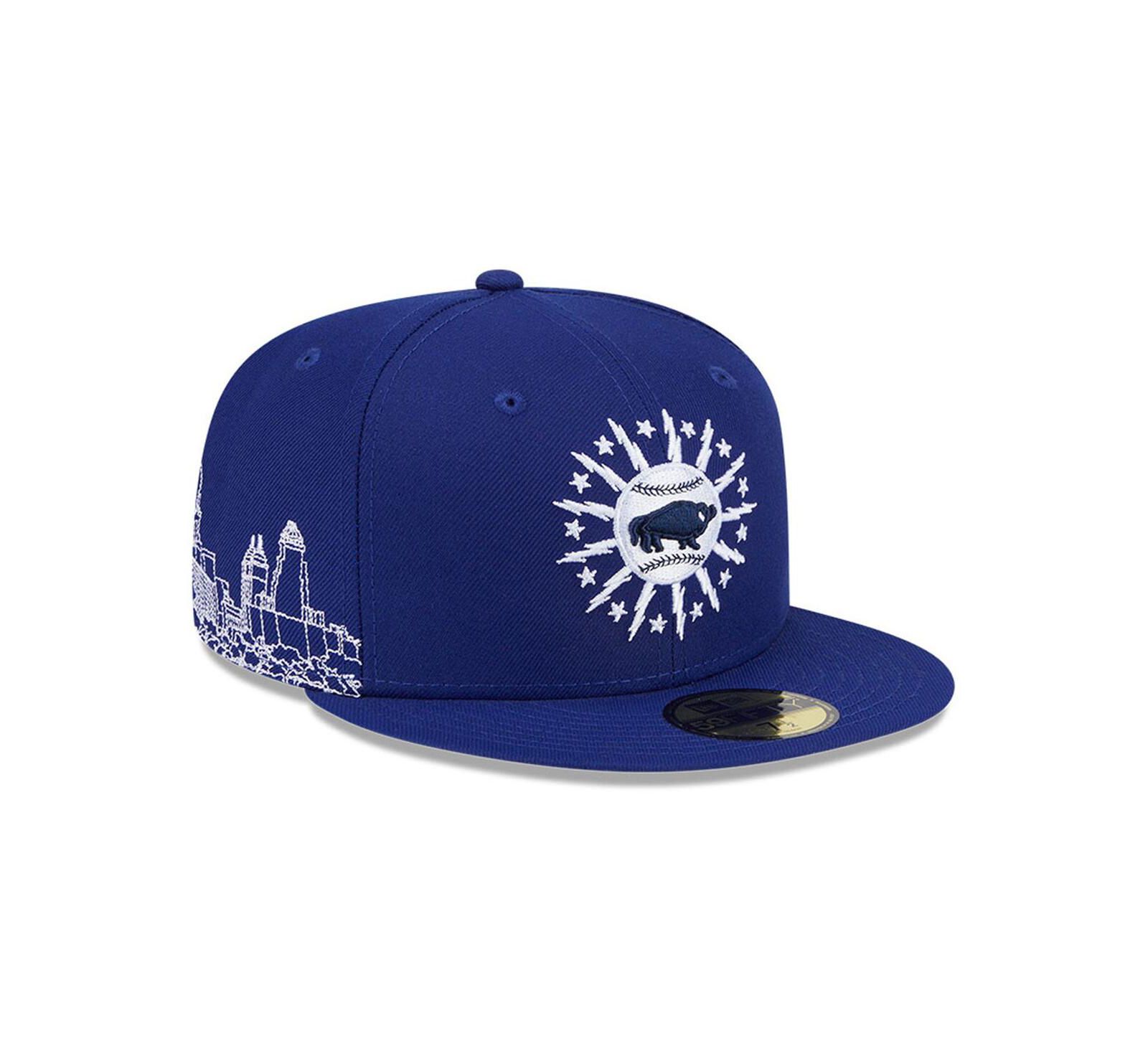 Мужская кепка New Era 59FIFTY Buffalo Bisons Theme Nights Dark Blue