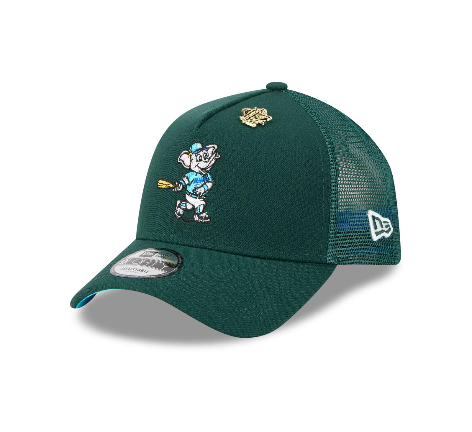 New Era Мужская кепка тракер 9FORTY Green Athletics 2025 Big League Chew