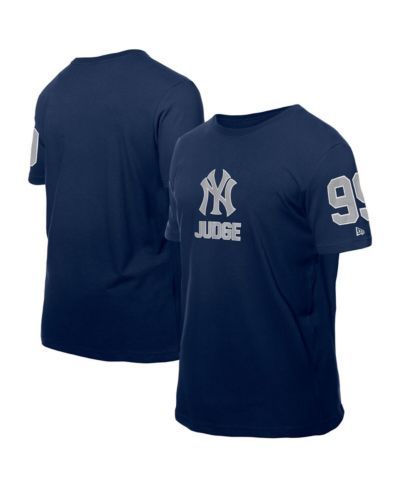 New Era Men's Aaron Judge Navy New York Yankees Design Lab Name & Number T-Shirt