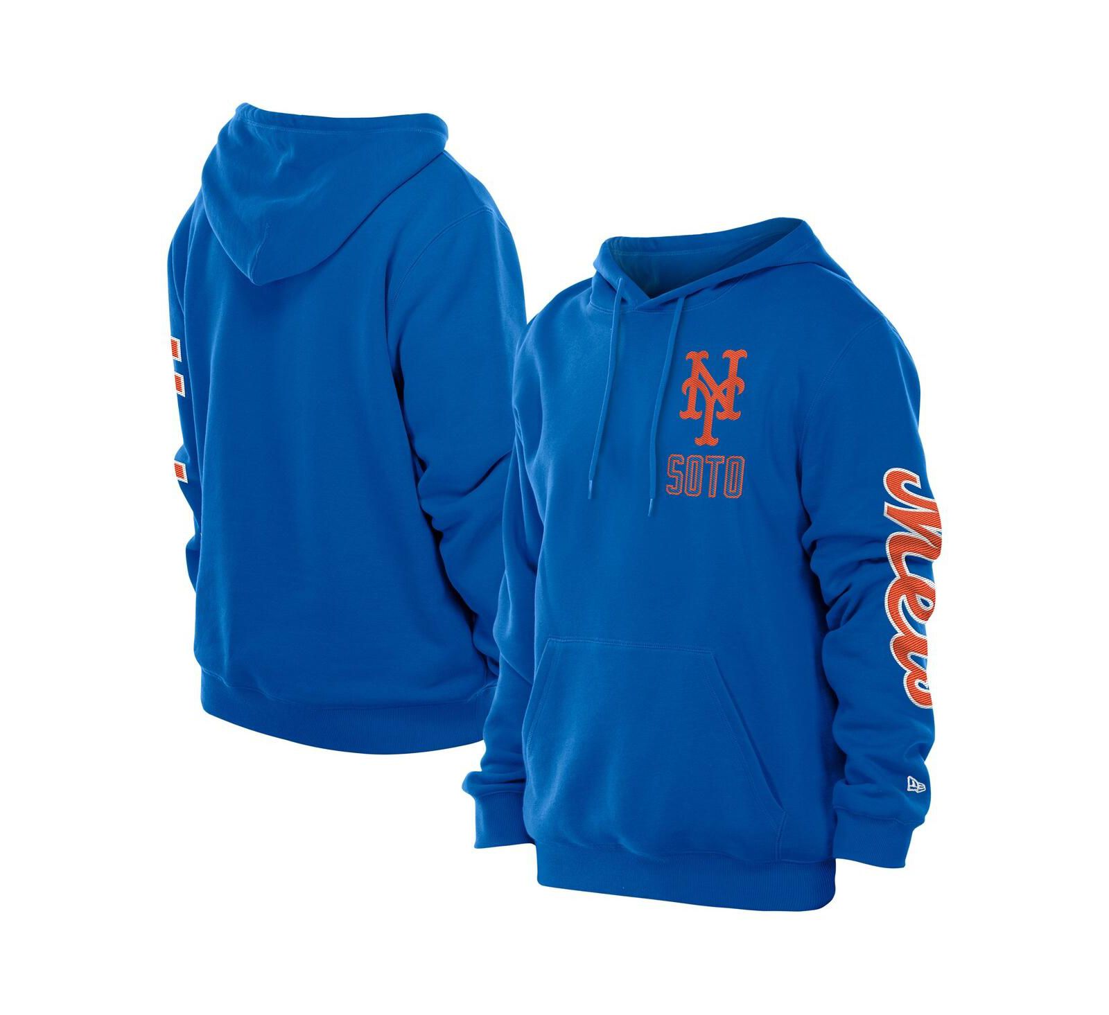 New Era Men's Juan Soto Royal New York Mets Design Lab Pullover Hoodie