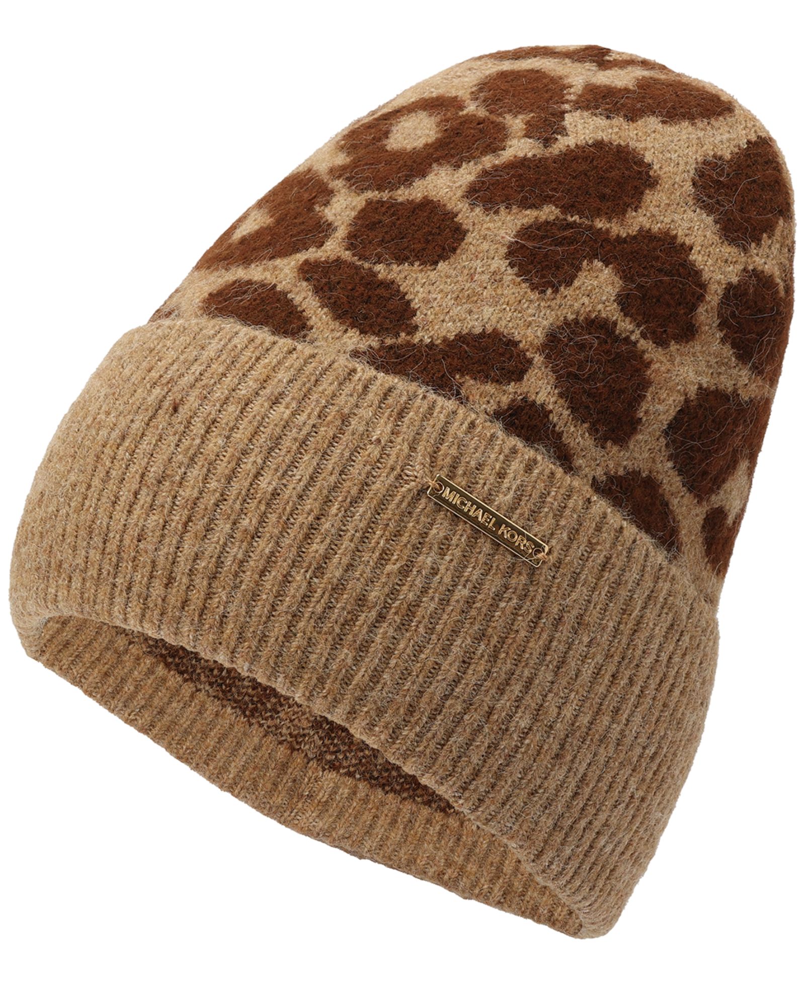 Women's Leopard Crown Cuff Beanie