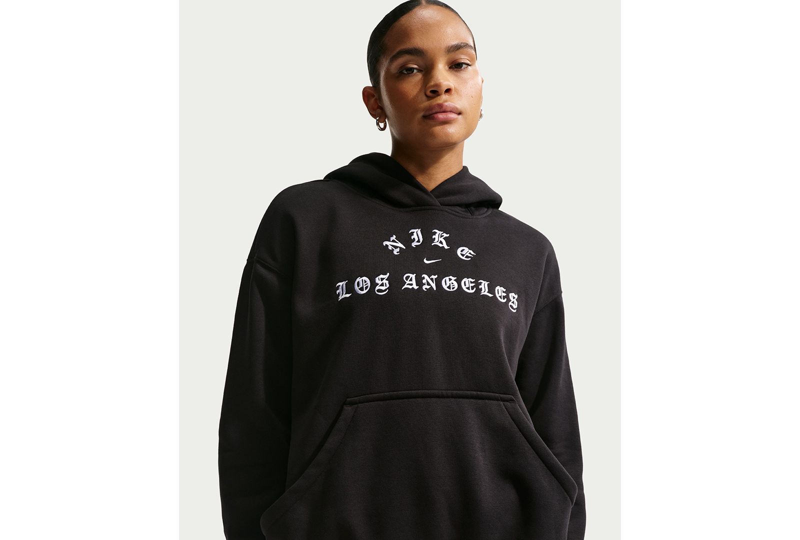 Nike женское худи оверсайз Fleece Los Angeles Pull-On