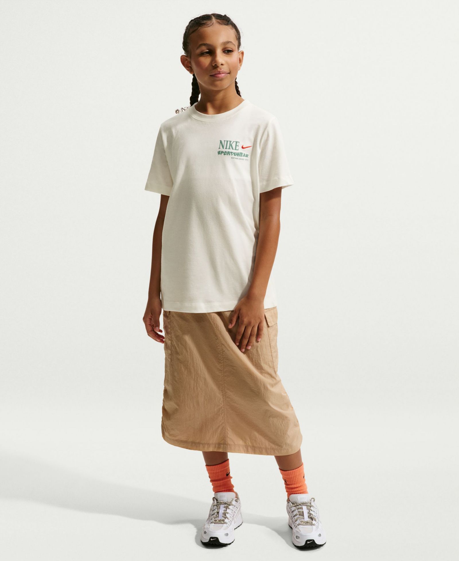 Nike Girls' 7-16 Spring-Themed Print Short-Sleeve T-Shirt