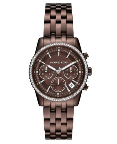 Женские часы Michael Kors Bryant Chronograph Brown Stainless Steel, 35mm