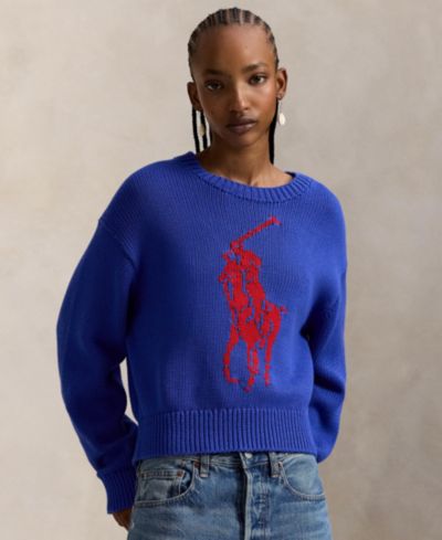 Polo Ralph Lauren Women's Big Pony Crewneck Sweater