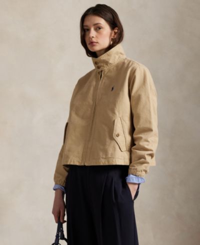 Polo Ralph Lauren Женская куртка из канваса со стойким воротником
