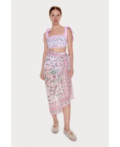 Jessie Zhao New York Women's Beach Sarong Wrap - Pink Blossom