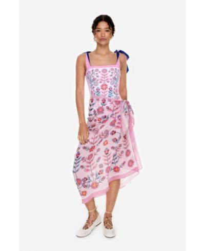 Jessie Zhao New York Women's Beach Sarong Wrap - Pink Garden