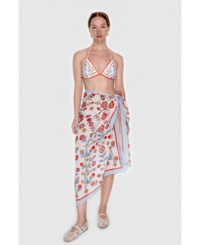 Jessie Zhao New York Women's Beach Sarong Wrap - Flower Garden
