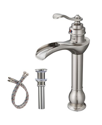 Greenspring Waterfall Single Hole Single Handle Vessel Bathroom Faucet