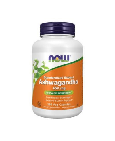Now Foods Ashwagandha ,450 mg ,180 Veg Caps