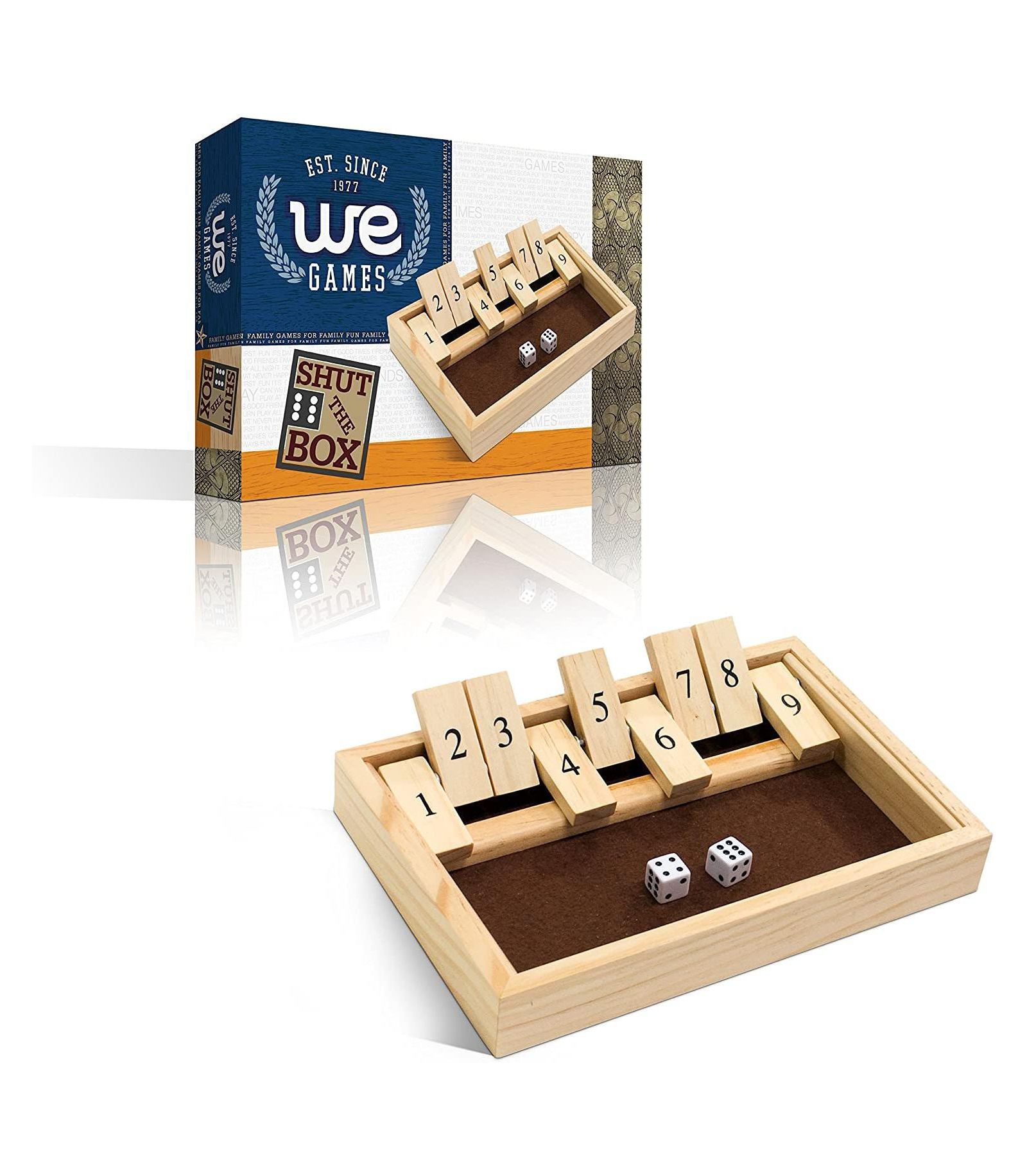 настольная игра WE Games 9 Number Shut the Box, 11 in.
