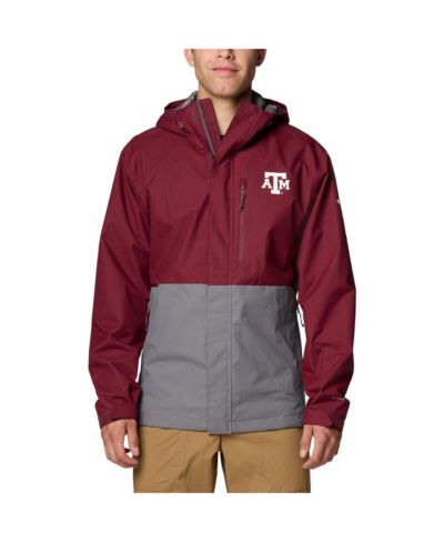 Columbia Мужская куртка Texas A&M Aggies Field Bound Omni-Tech на молнии бордового цвета
