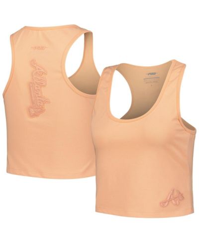 Женский майка-топ Pro Standard Orange Atlanta Braves Neutral Fitted Racerback