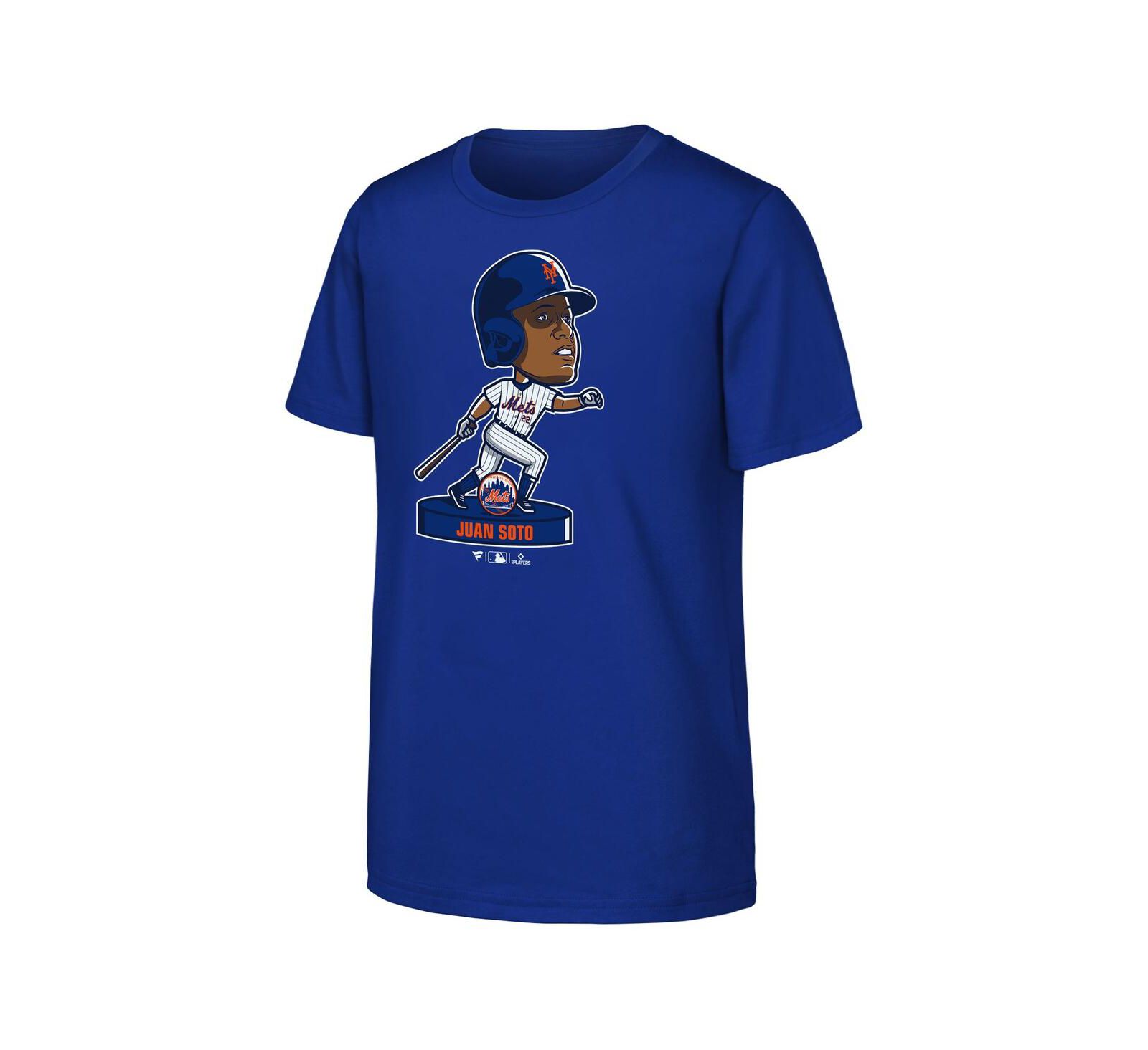 Детская футболка Fanatics Juan Soto New York Mets Bobble Head для мальчиков и девочек