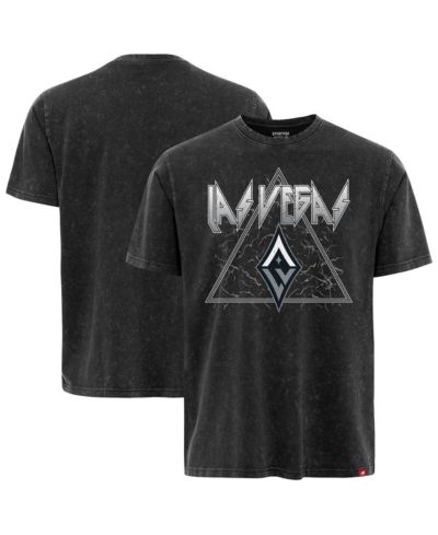 Мужская и женская премиум футболка Sportiqe Las Vegas Aces Rock Roll Collection Angus Mineral Wash Black