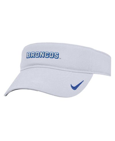 Nike Мужская белая кепка-визор Boise State Broncos 2025 On-Field Ace Performance