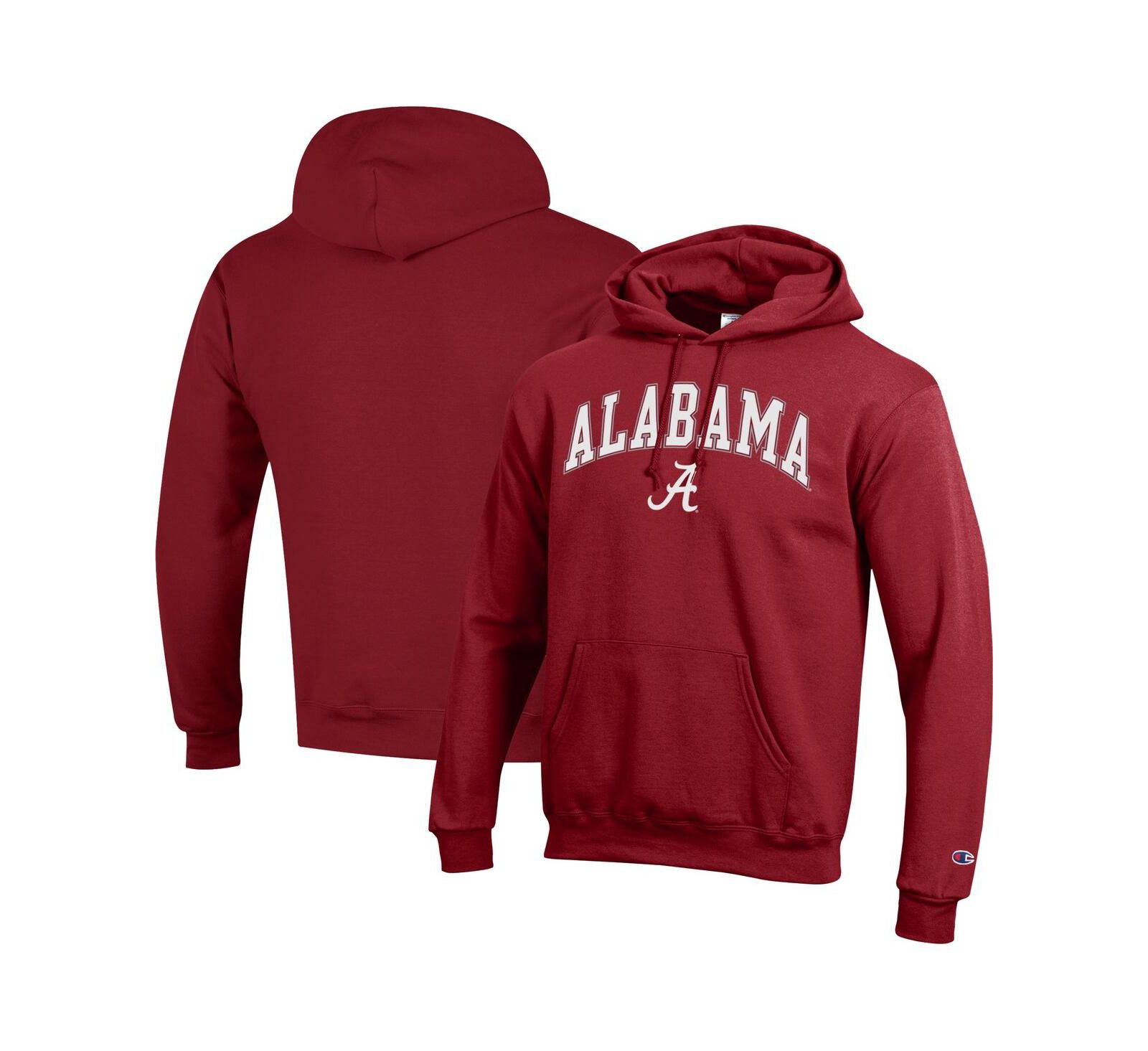 Champion Men's Crimson Alabama Crimson Tide Arch Over Logo Pullover Hoodie