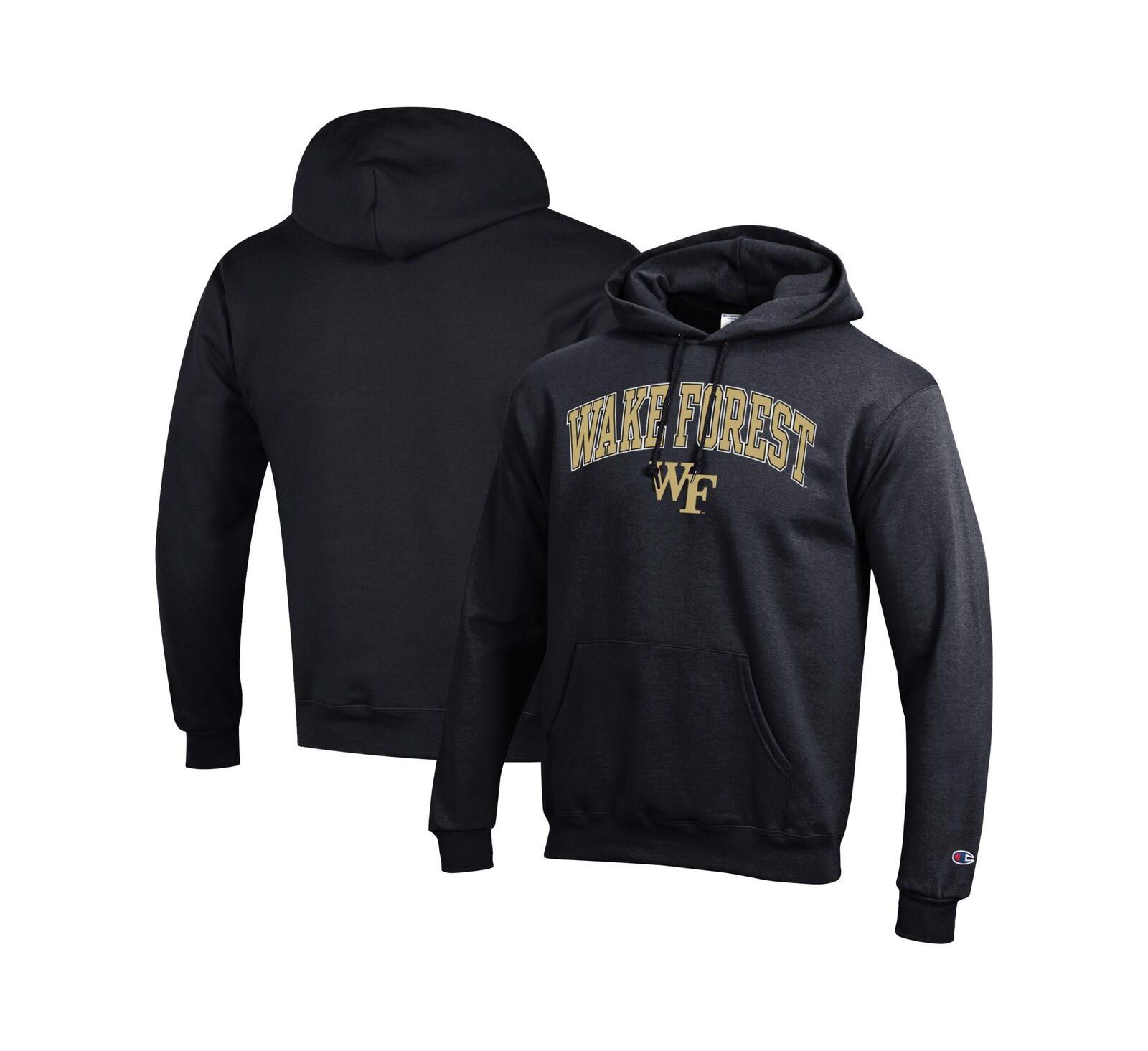 Champion Мужское худи из флиса с логотипом Wake Forest Demon Deacons