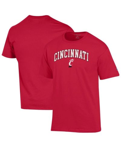 Мужская футболка Champion Red Cincinnati Bearcats Arch Over Logo