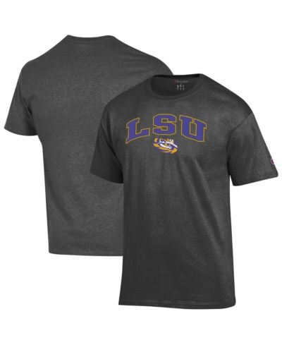 Champion Men's Charcoal LSU Tigers Arch Over Logo T-Shirt