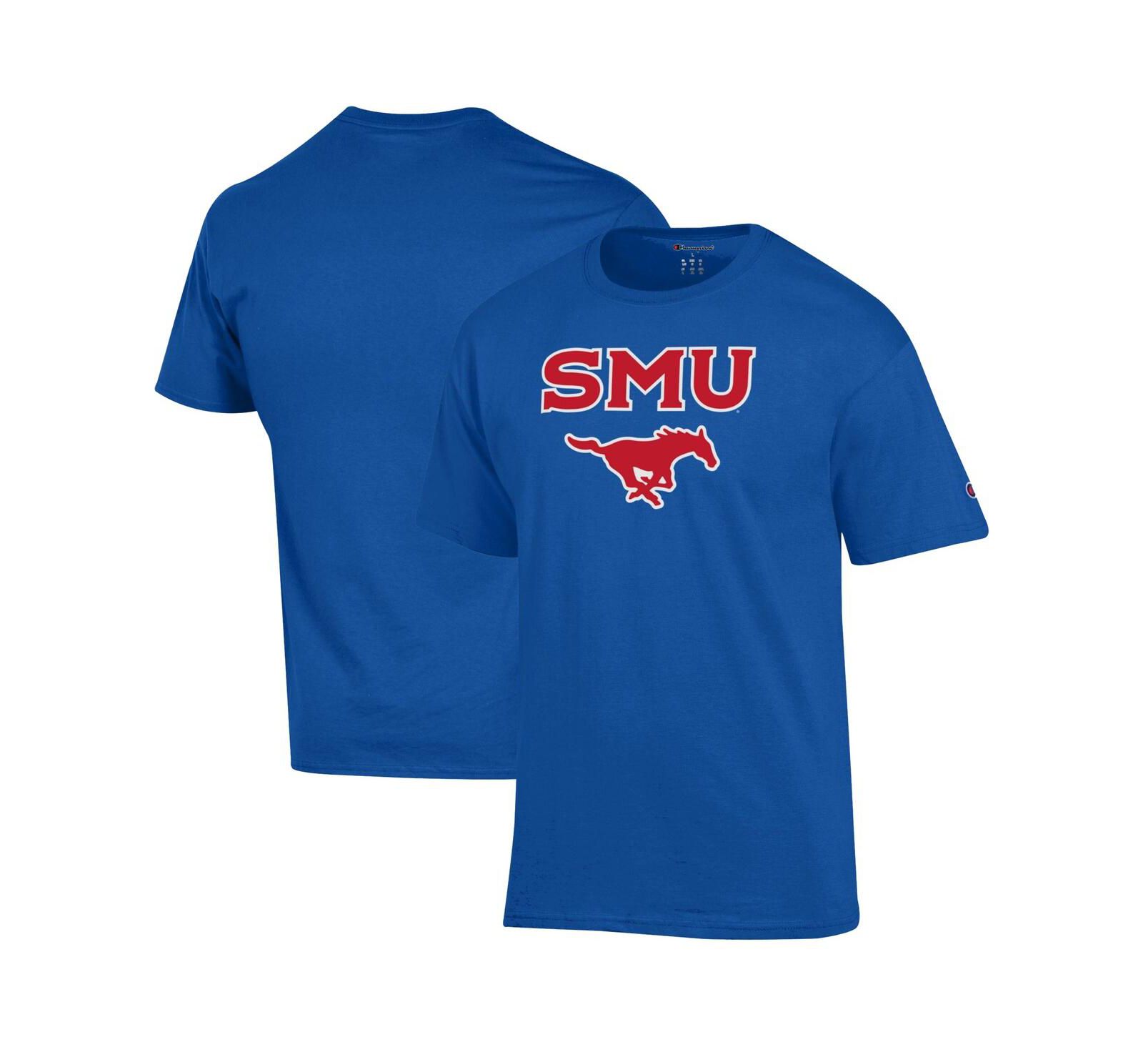 Мужская футболка Champion Royal SMU Mustangs Arch Over Logo T-Shirt