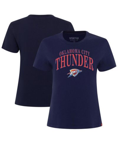 Футболка Sportiqe Women's Navy Oklahoma City Thunder Arcadia Boxy