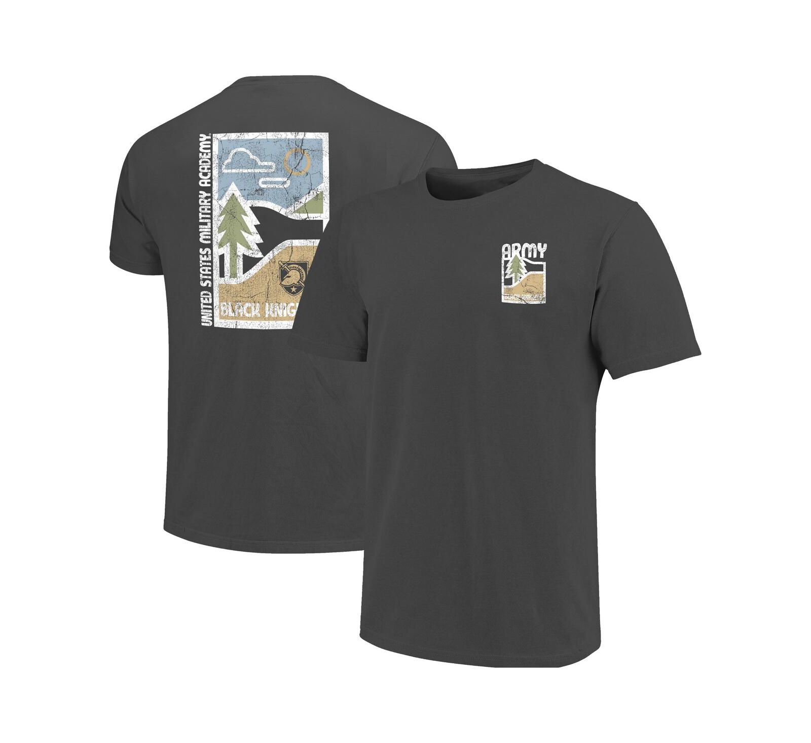 Мужская футболка Image One Graphite Army Black Knights Comfort Colors Minimal Vista Distressed Graphics
