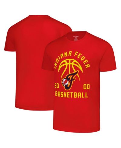 Мужская и женская футболка Stitches Red Indiana Fever Basketball