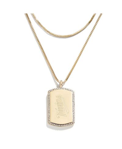 WEAR by Erin Andrews x Baublebar Minnesota Twins Dog Tag Necklace