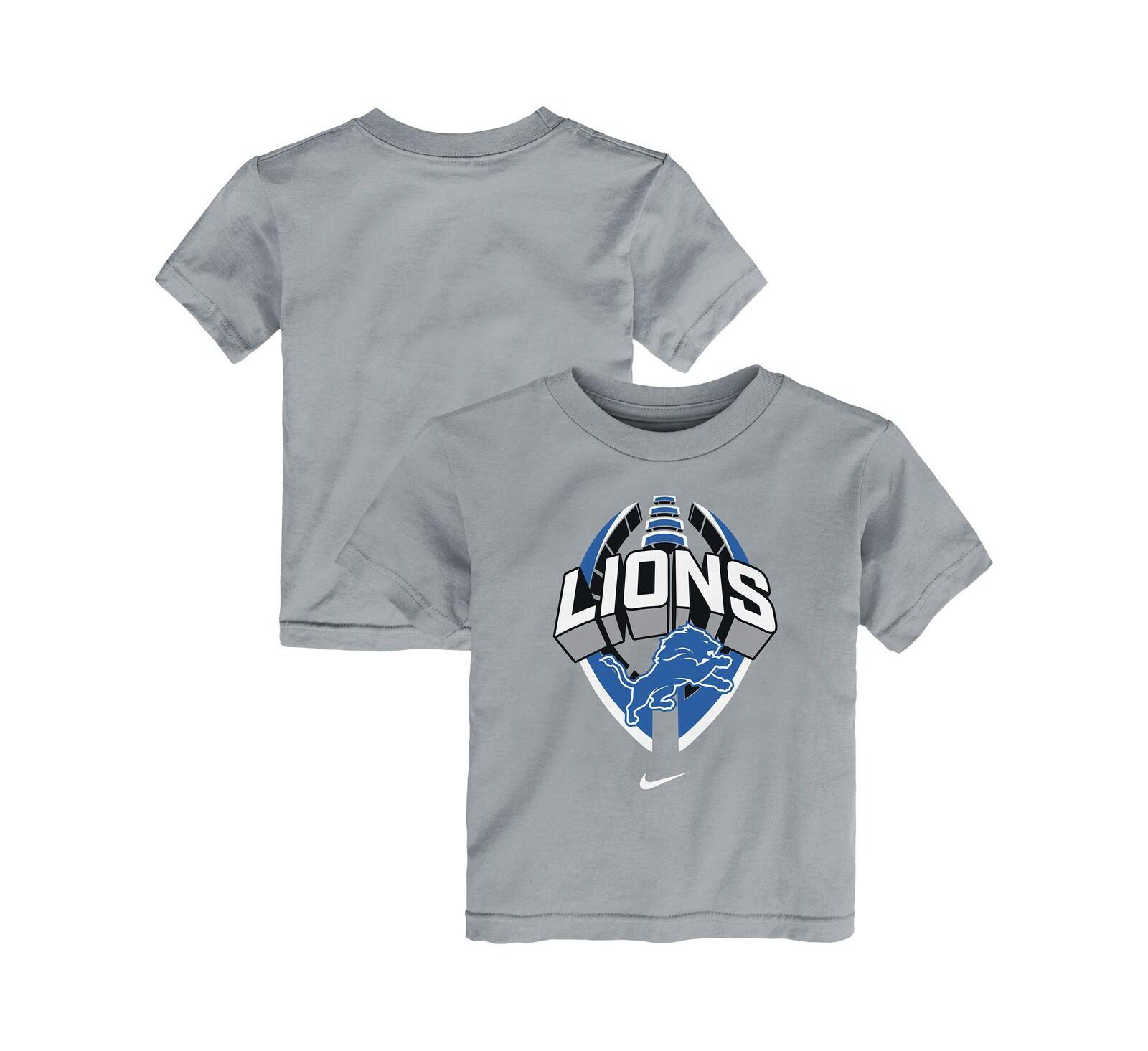 Nike Детская серая футболка Detroit Lions Icon Legend