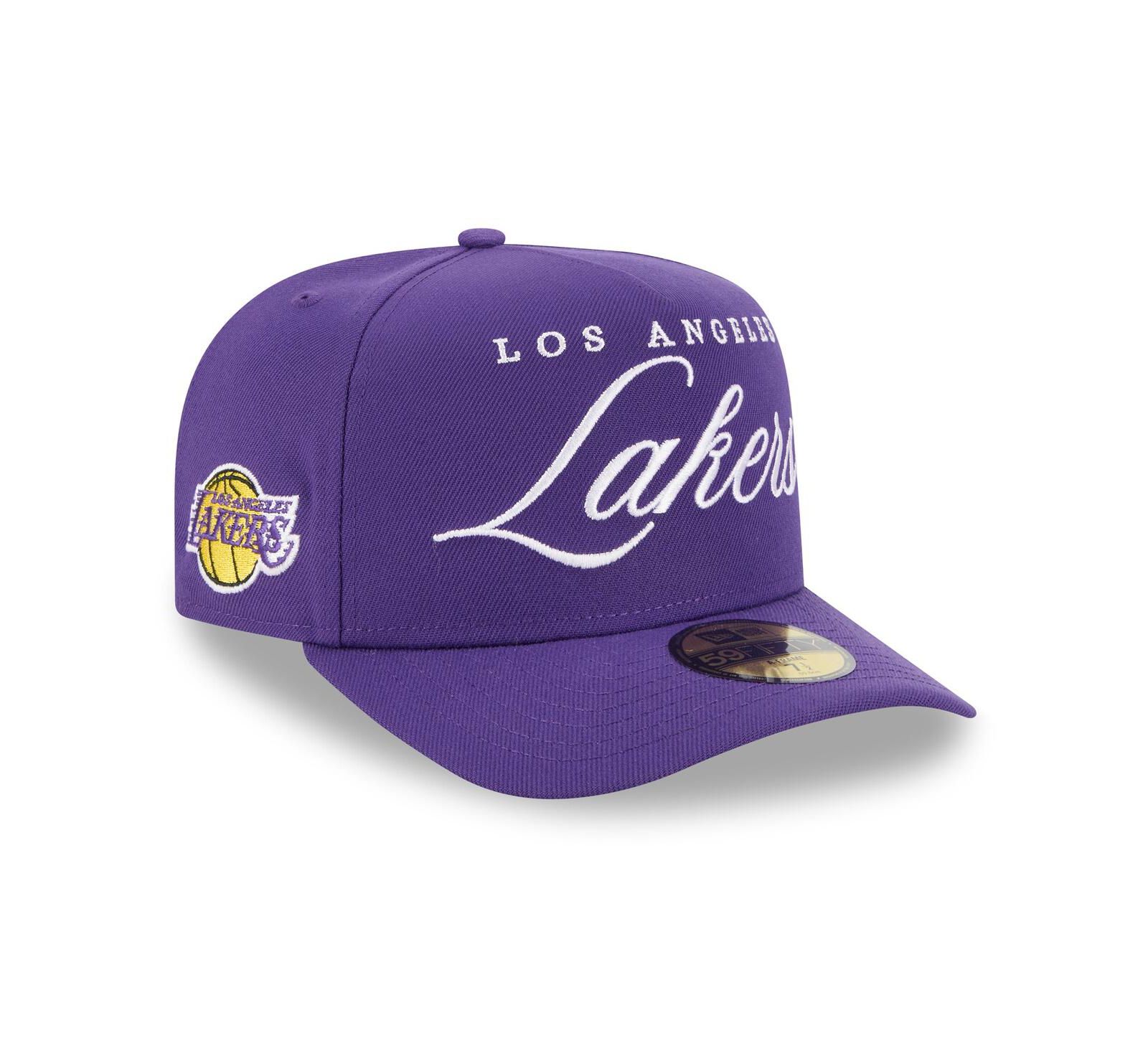 New Era Men's Purple Los Angeles Lakers 2025 NBA Draft A-Frame 59FIFTY Fitted Hat