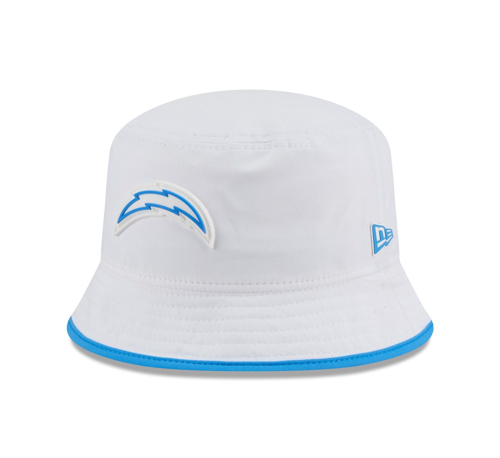 New Era Men's White Los Angeles Chargers 2025 NFL Training Camp Stretch Bucket Hat