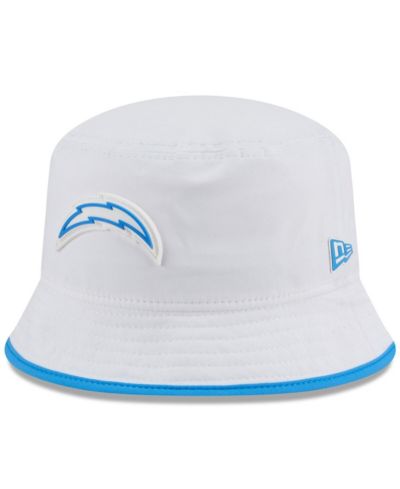 Мужская панама New Era Los Angeles Chargers 2025 NFL Training Camp Stretch, белая