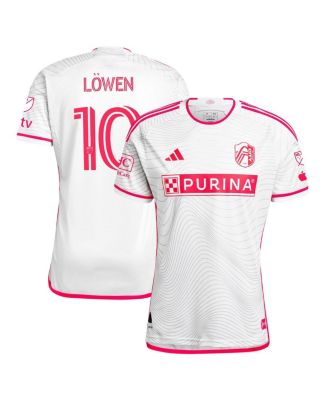 Adidas Men's Eduard Lowen White St. Louis City SC 2024 The Confluence Kit Authentic Player Jersey