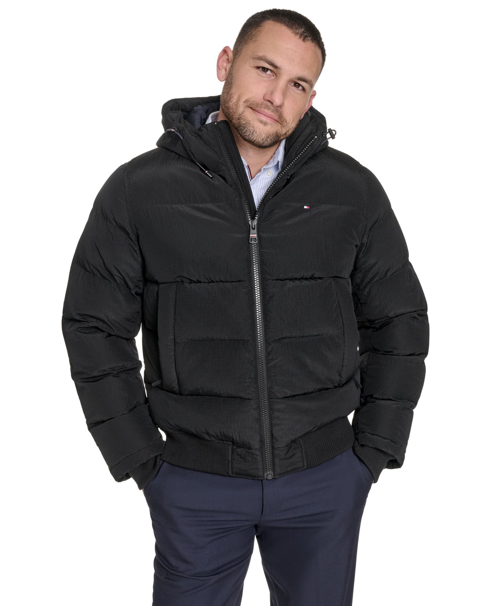 Tommy Hilfiger Men's Ribstop Hooded Snorkel Jacket