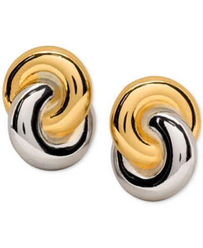 kate spade new york двухцветные серьги-гвоздики Interlock Stud