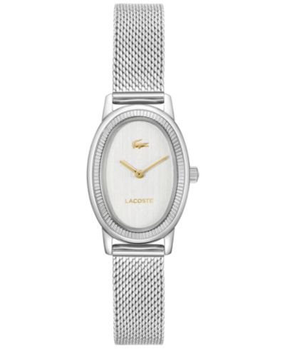 Lacoste Women's Parisienne Silver Tone Stainless Steel Bracelet Watch, 22mm