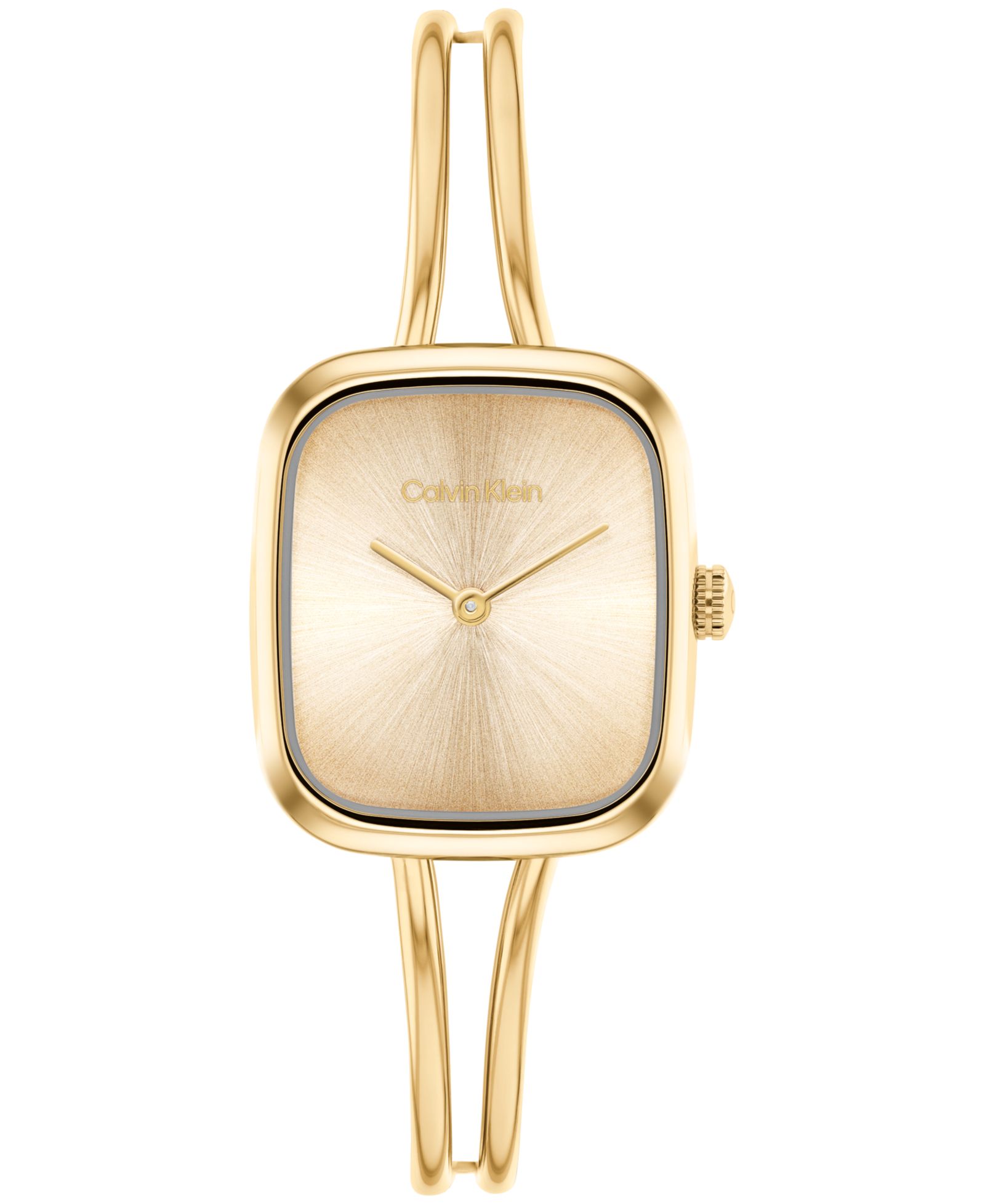 Calvin Klein Женский CK Adore Gold Tone Stainless Steel Bangle Bracelet Watch 20.8mm