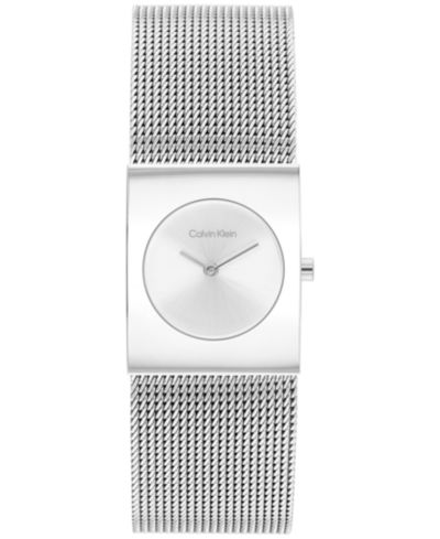 Женские часы Calvin Klein CK Pulse Silver Tone Stainless Steel Mesh, 21.5mm