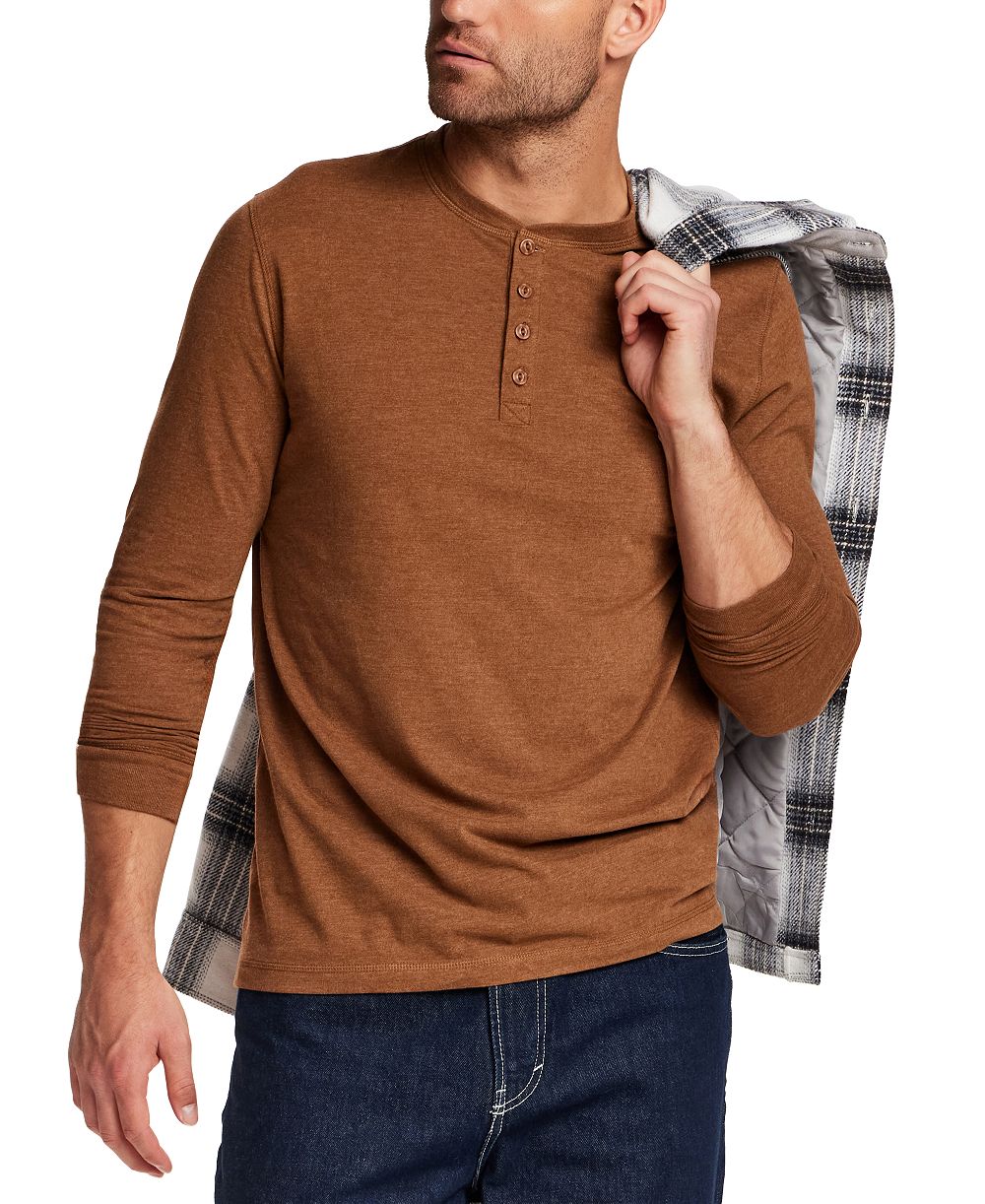 Weatherproof Vintage Men's Long-Sleeve Henley Shirt